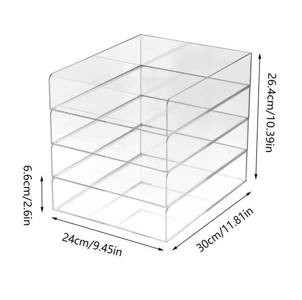 Cube plexi pour A4 L-/ Pc.