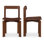 Leola Solid Wood Low Back Side Chair in Brown