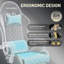 Metro Lane Adjustable Reclining Ergonomic Swiveling PC & Racing Game Chair with Footrest-1801179293