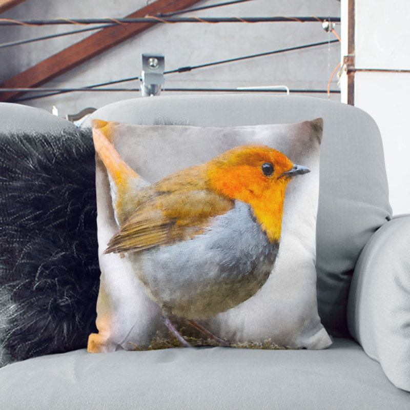 Square Throw Cushion, 40cm H x 40cm W x 15cm D