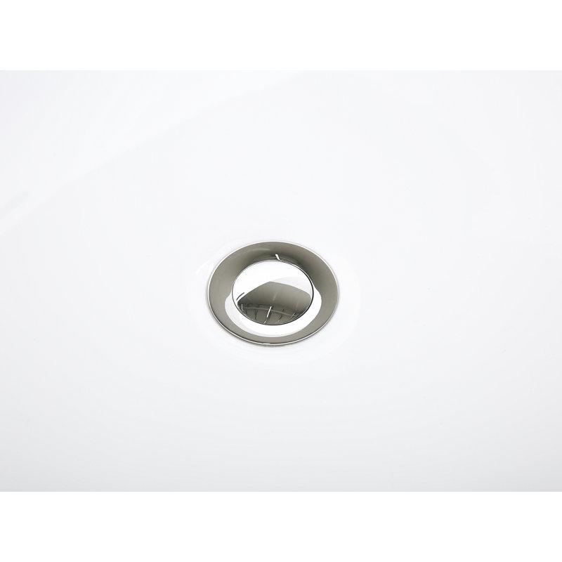 Jebediah 1700mm x 800mm Soaking Acrylic Bathtub, Silver