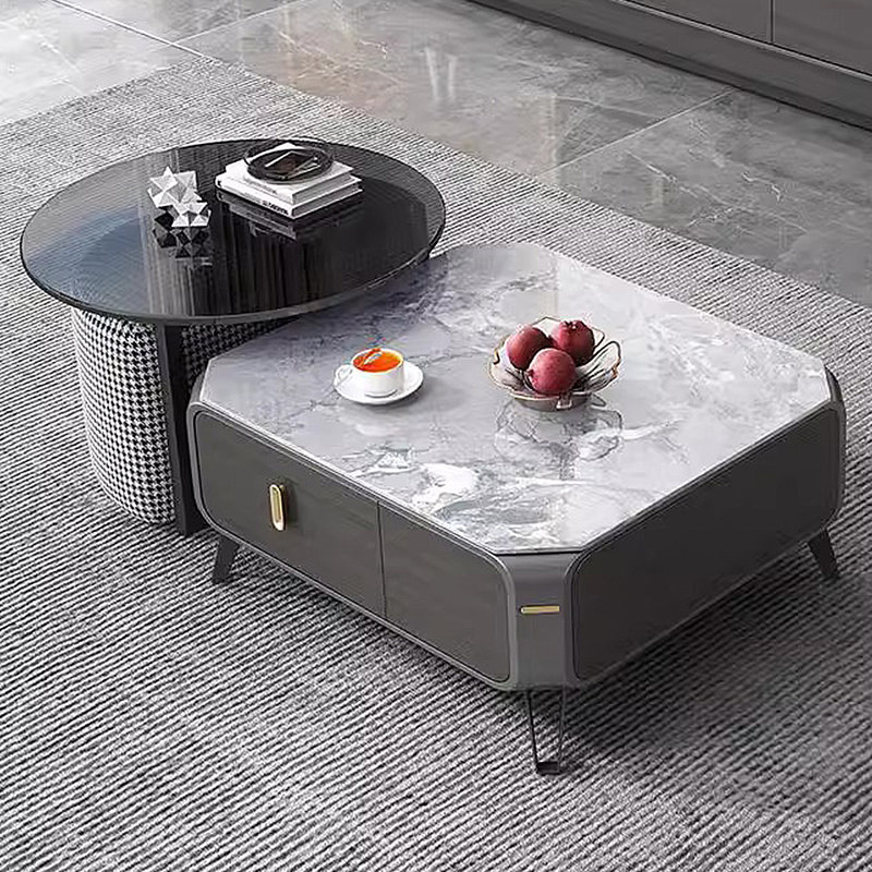 Ensemble de tables basses en ardoise italienne de luxe