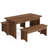 Farmhous Style Kitchen Table,3-Piece Dining Table,Computer Desk