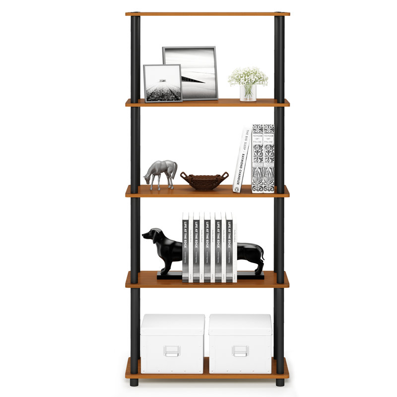 Maxine 59.9cm W Manufactured Wood Shelving Unit, Light Cherry