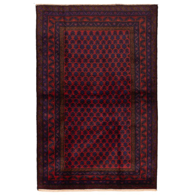 Teimani Red Rug 4'2" x 6'5"