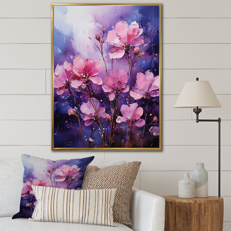 Lilas Lilas Serenade III, reproduction d'art sur toile, Or, H 40 po x l 30 po x P 1,5 po