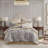 4 Piece Comforter Set Blue/Grey King