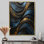 Odina Fractal Aqua Drift Of Marble II - art mural transitionnel