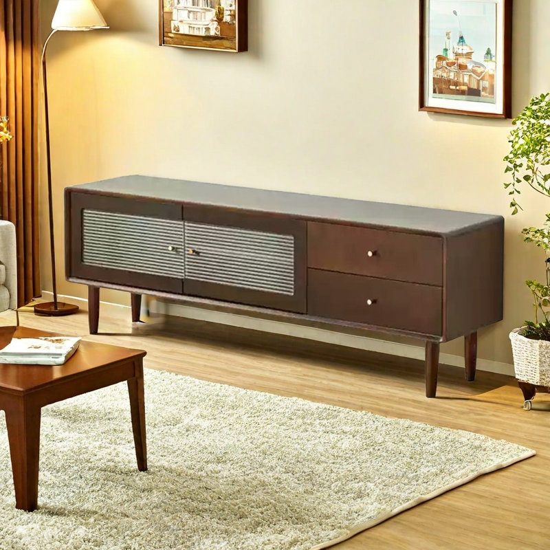 Modern simple home TV cabinet, Brown