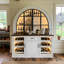 Armoire de garde-manger l 63 po avec huche arquée