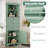 Green Triangle Tall Cabinet With 3 Drawers And Adjustable Shelves For Bathroom, Kitchen Or Living Room, MDF Board With Painted Finish(Old Sku:WF306469AAG)-351798474