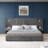 King Size Upholstered Bed Frame with Headboard-1187181677-1187181674