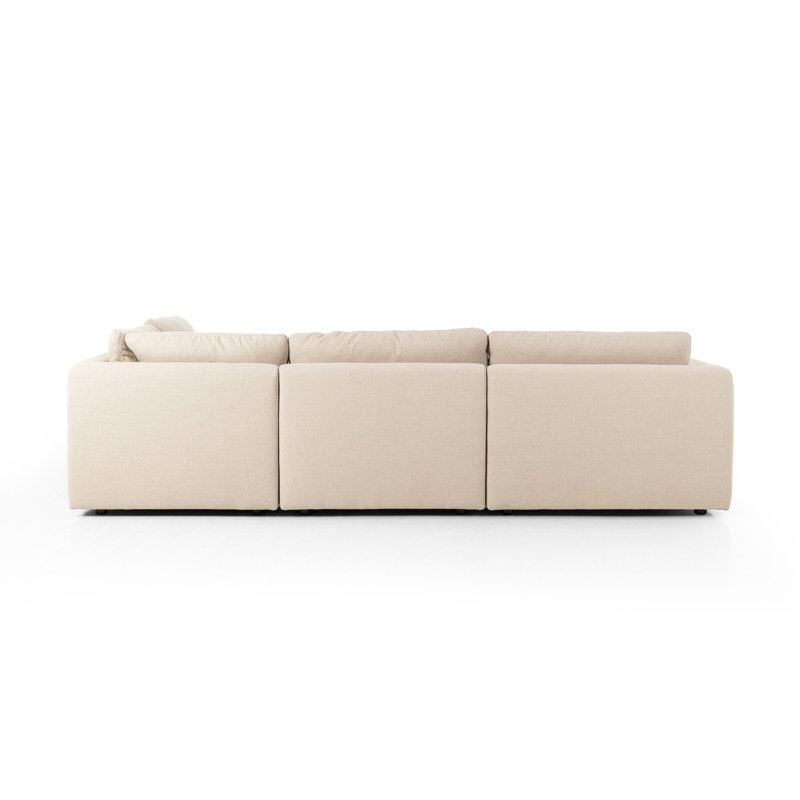 Ingel Sectional, Right Hand Facing, Taupe Linen Blend