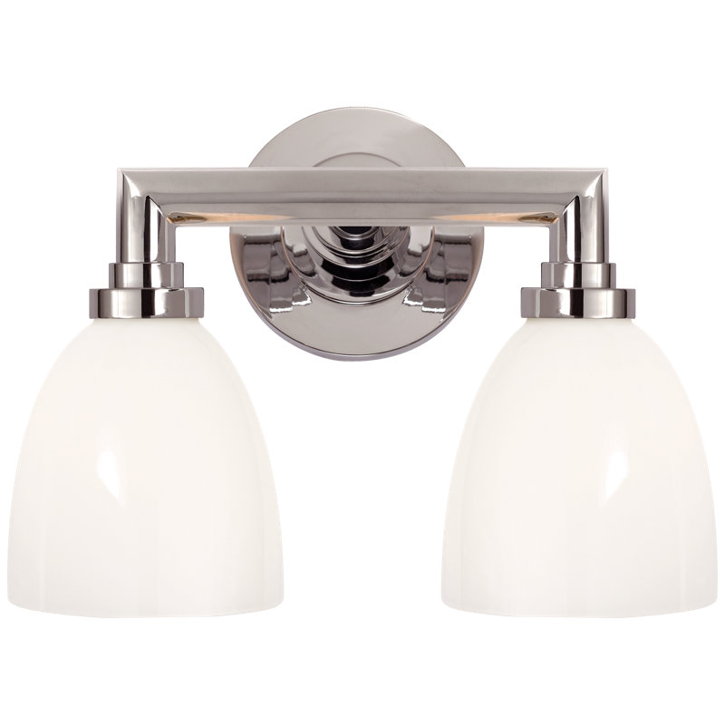 Chapman & Myers Wilton Double Bath Light, Chrome