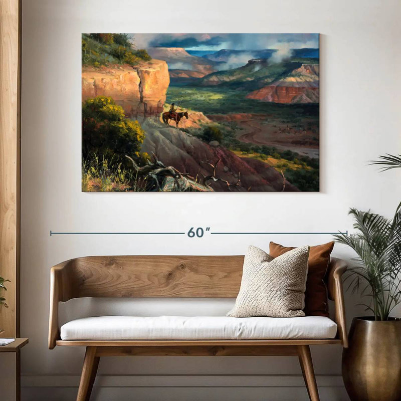 Lelar Camp Along The Timbercreek, 32" H x 48" W