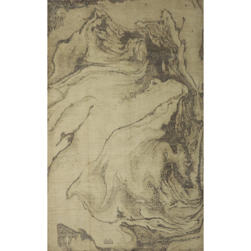 Vegetable Dye Abstract Room Size Area Rug 7x10