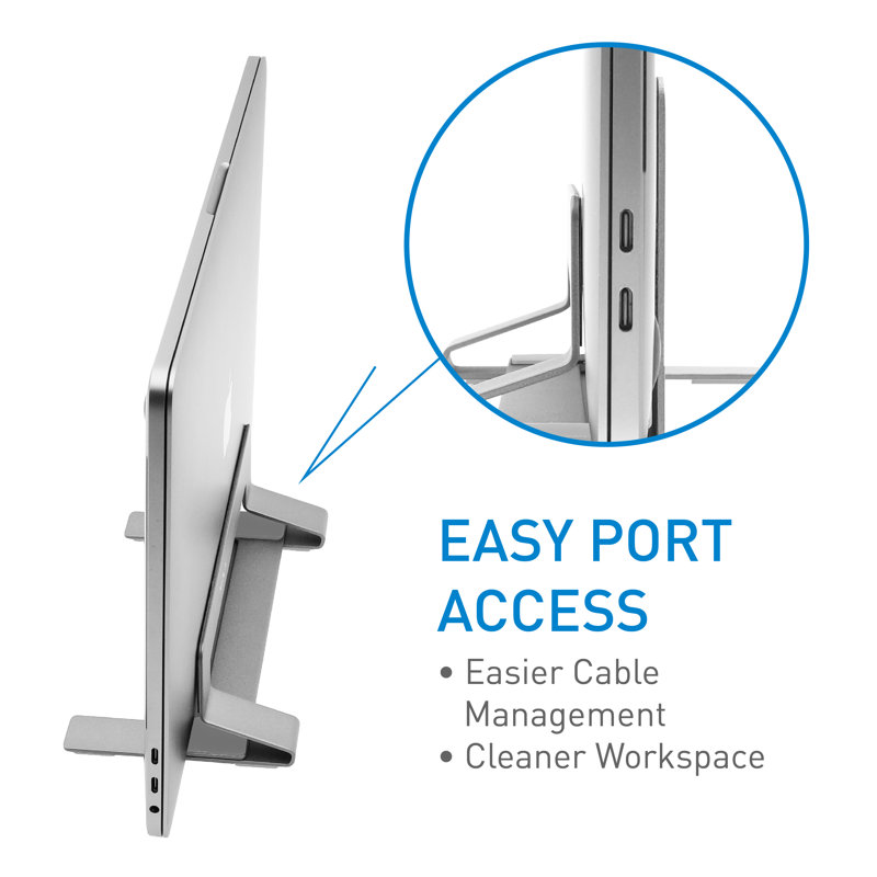 Support d’écran vertical en aluminium, Aluminium