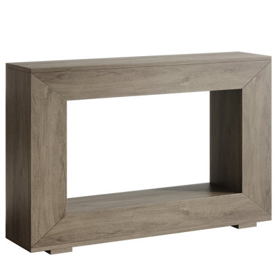 Dark Gray Frame Console Table With Open Base For Loft Entryways by Galibens