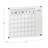 Thomas Martha Stewart Acrylic Wall Calendar with Notes with Dry Erase Marker and Mounting Hardware-89798294