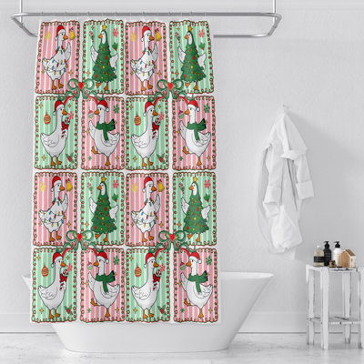 Rideau de douche et tapis Millenial