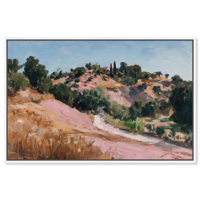 Décoration murale sur toile Ginder II par Art Remedy, cadre blanc, 45 x 30, H 31 po x l 46 po, Cadre blanc