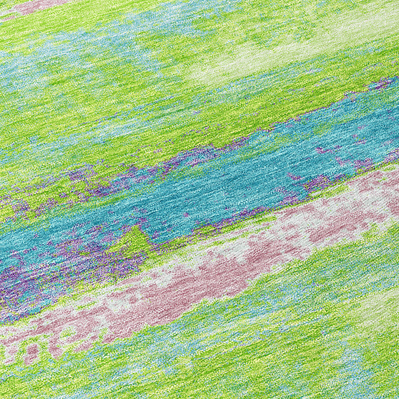 Aleighna Area Rug with Non-Slip Backing, Rectangle 1'8" x 2'6"