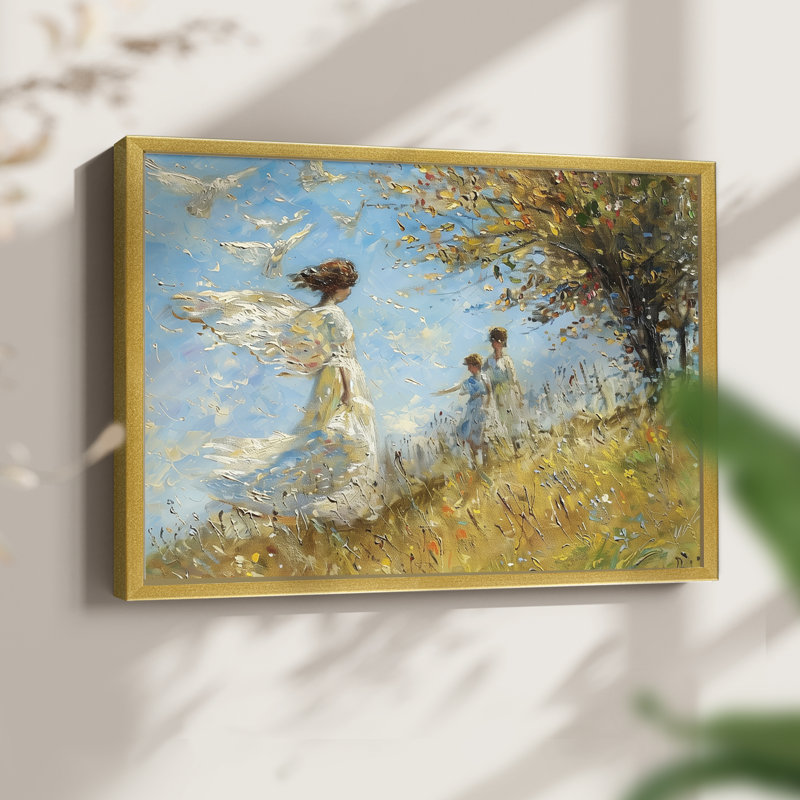 Faune - XLVI - Reproduction encadrée - Restickable, H 8 po x l 10 po, Doré
