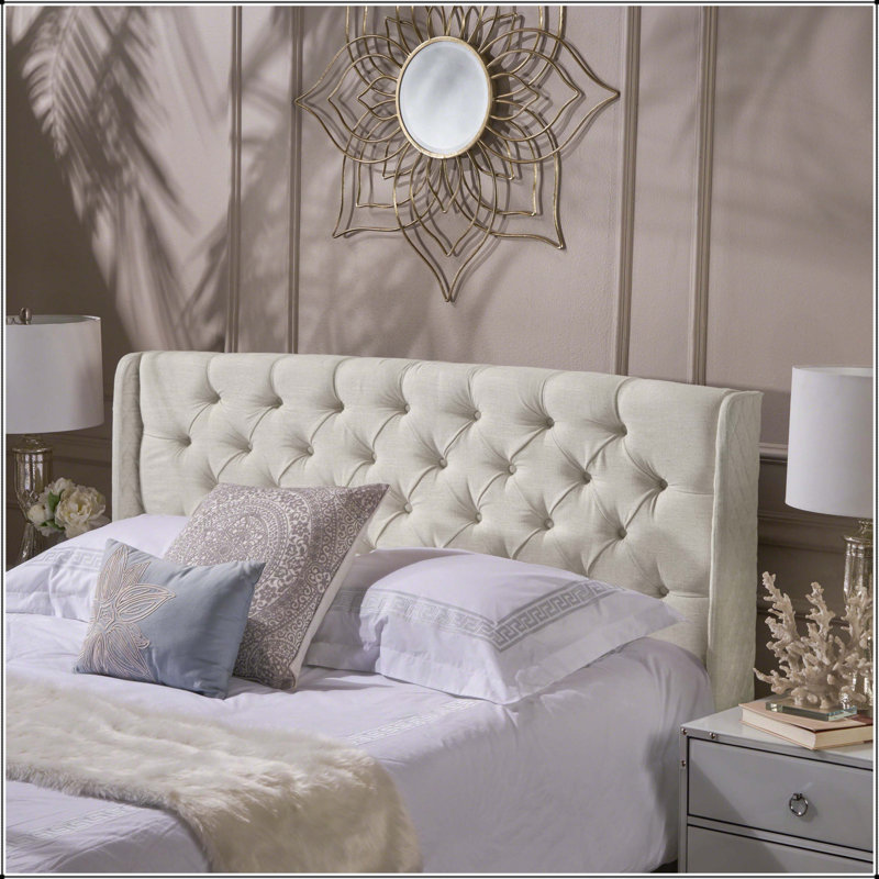 Tête de lit LIDIA WING, Beige, Double