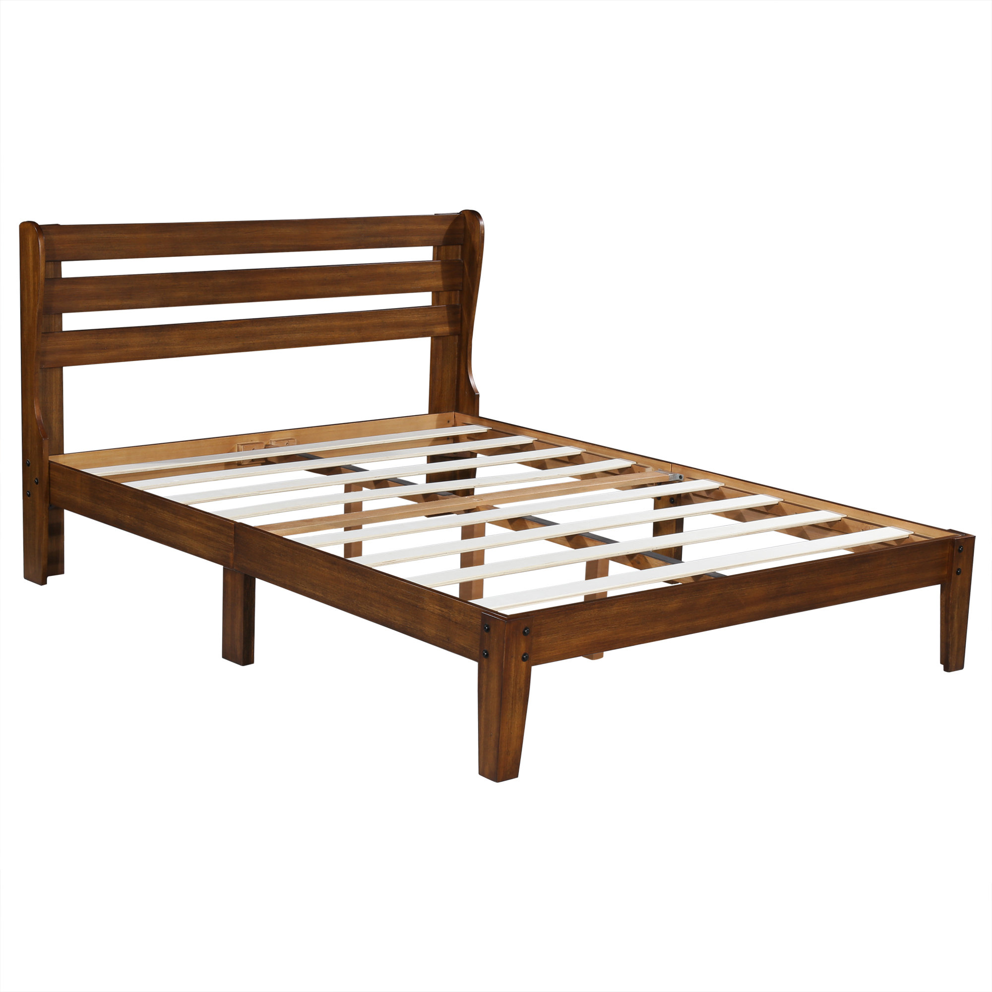 Alwyn Home Solid Wood OpenFrame Bed Wayfair