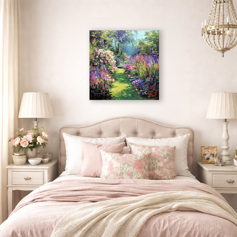 Hidden Garden Path Wrapped Canvas Wall Art, 30"W x 30"H x 1.5"D