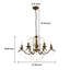 Lustre traditionnel à 6 lumières Mentone