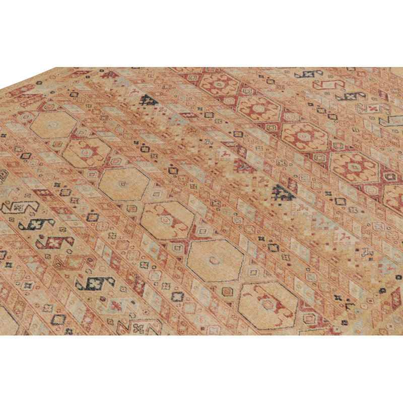 Distressed Homage Wool Floral Area Rug, Rectangle 10' x 14'