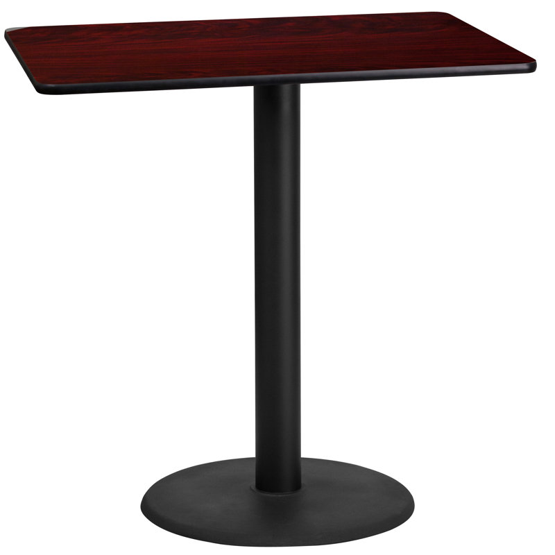 Plateau de table de salle à manger Carrus, H 43,12 po x l 42 po x P 24 po, Acajou
