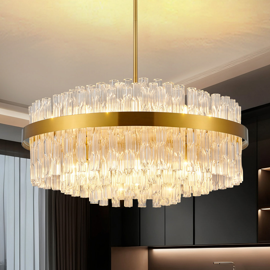 Crystal Chandelier Round Chandeliers for Living Room