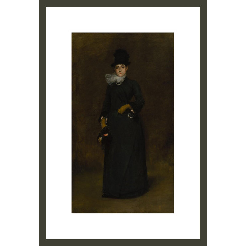 «Ready for a Walk» par William Merritt Chase, impression giclée encadrée, H 21,75 po x l 14,81 po