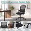 Chaise de bureau ergonomique avec dossier réglable et repose-pieds-133245860-133245862