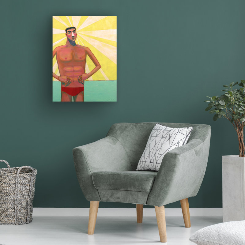 Bebe Keith The Lifeguard Canvas Art, H 19 po x l 14 po