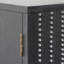 Armoire de rangement moderne en bois noir avec porte décorative, buffet décoratif 30 pouces pour le salon, la chambre à coucher ou le vestibule