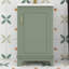 Meuble-lavabo de 20 po avec lavabo, petite armoire de salle de bain avec supports de rangement et porte à fermeture en douceur, structure en bois massif