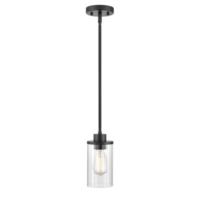Luminaire suspendu cylindrique simple à 1 lumière Hamdan