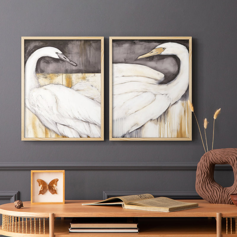 ANIMALS Series CCCLLXXIV - Reproduction encadrée de qualité supérieure - prête à être accrochée - aucun clou requis - aucun clou requis