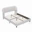 Lit plateforme tapissier en velours