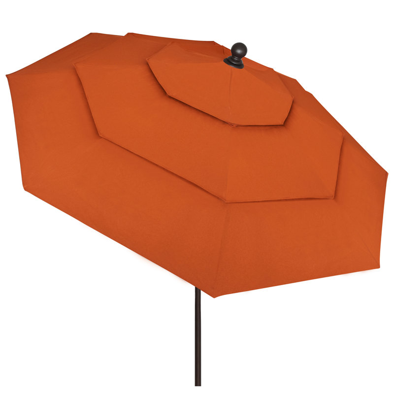 Parasol de marché 9 pi Kasia, Rouge carotte