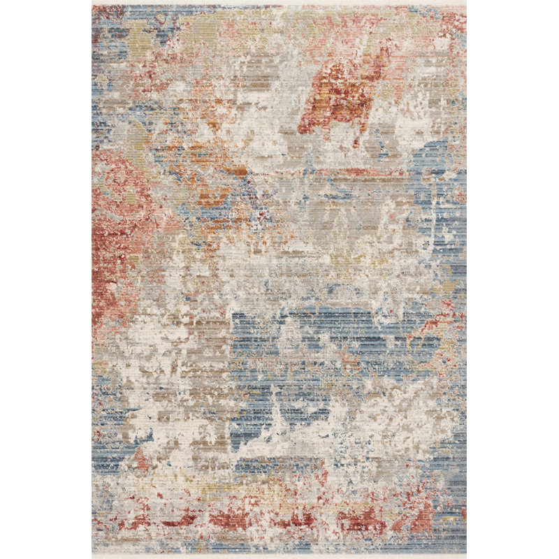 Balyon Abstract Indoor Rug, Runner 2'7" x 8'