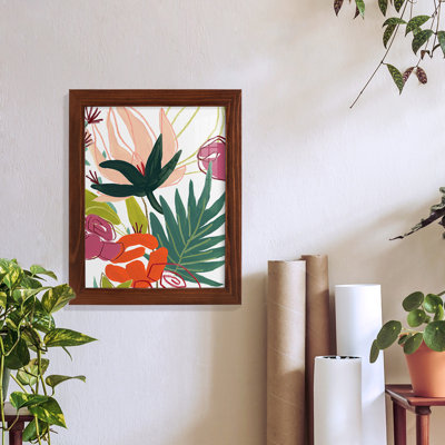 «Tropical Confetti I», reproduction encadrée sur papier