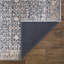 Tapis de couloir lavable antidérapant 7 pi - Bleu foncé / Brun clair-2026121332