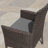 5-Piece Outdoor Rattan Dining Set With Cushions, Armchairs, And Glass-Top Table-109707248