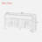 4-door Elegant Console Table With Natural Embossed Texture, Curved Edge And Metal Handles-1375472987