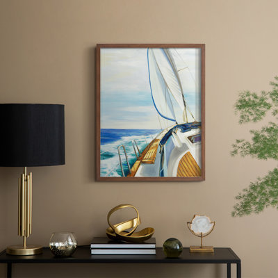 Fresh Sea Air, reproduction encadrée - bois massif