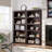 5 Tier Farmhouse Bookcase, 67.4" Tall Book Shelf with Storage, Wooden Bookshelves 5 Shelf Display Shelves